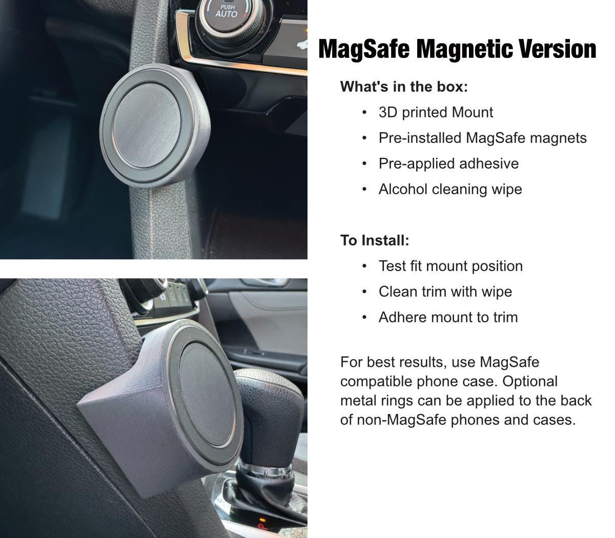 MagSafe compatible Phone Mount for Civic 16-21