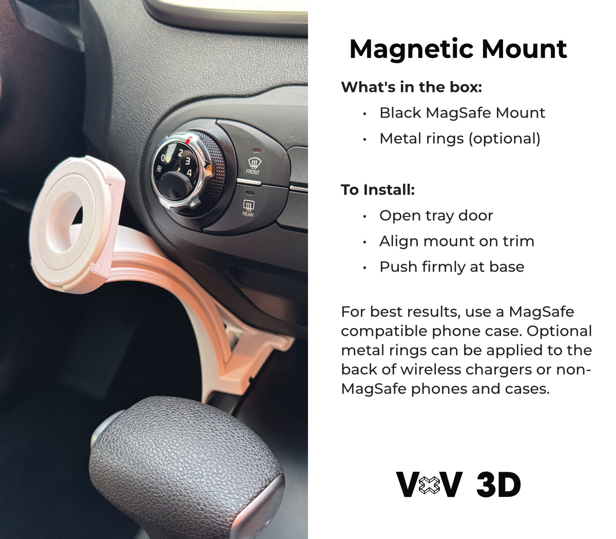Kia Sorento MagSafe Phone Mount 3rd gen 2016 - 2020 models